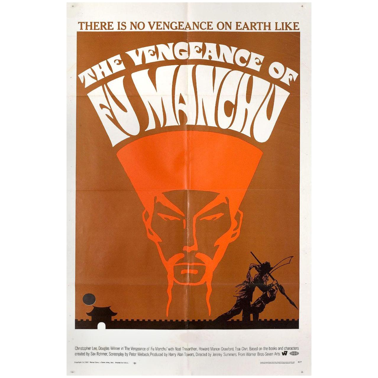 "The Vengeance of Fu Manchu" 1967 U.S. One Sheet Film Poster