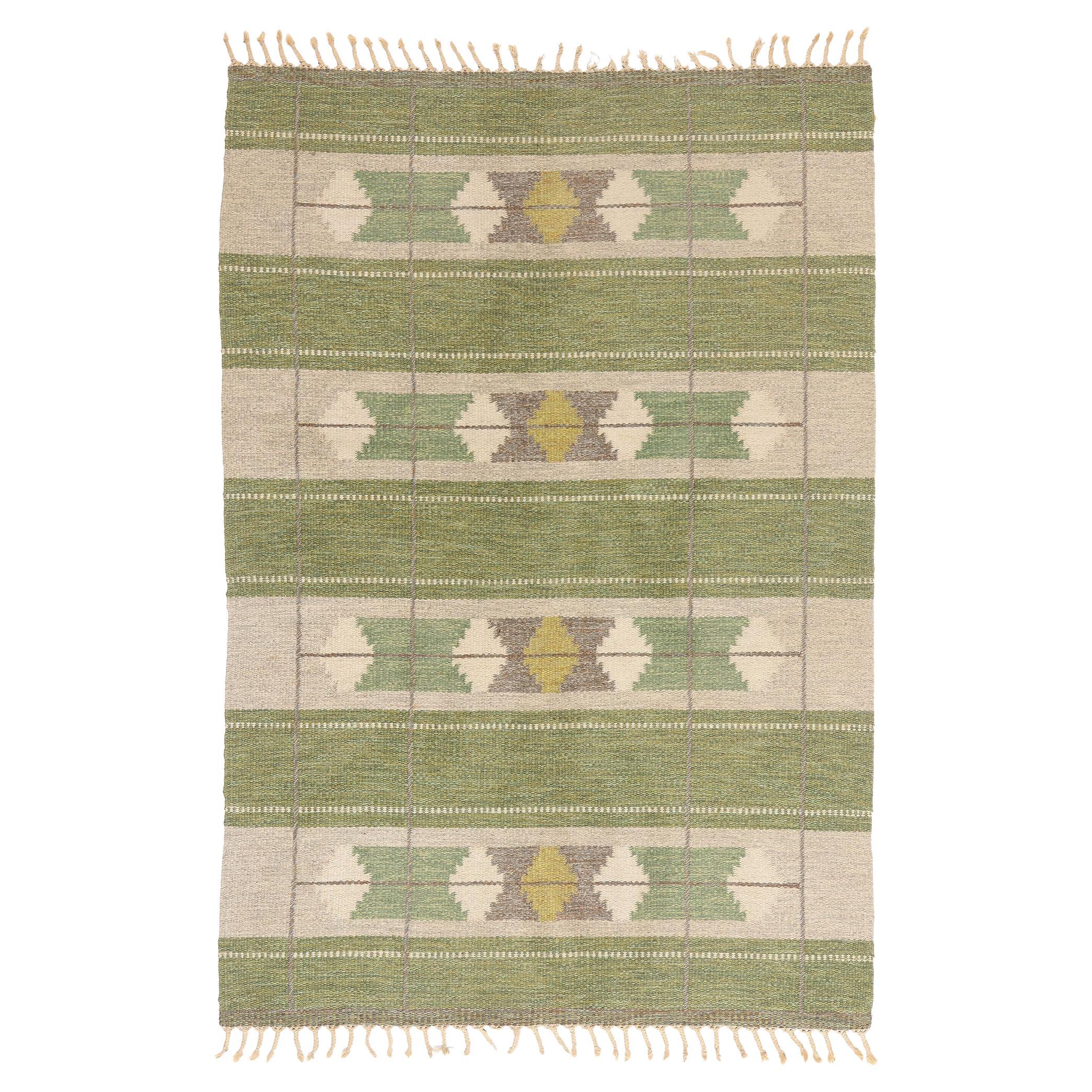 The Verdant Ripsros Elegance: A Swedish Mid-Century Masterpiece of Nordic Grace For Sale