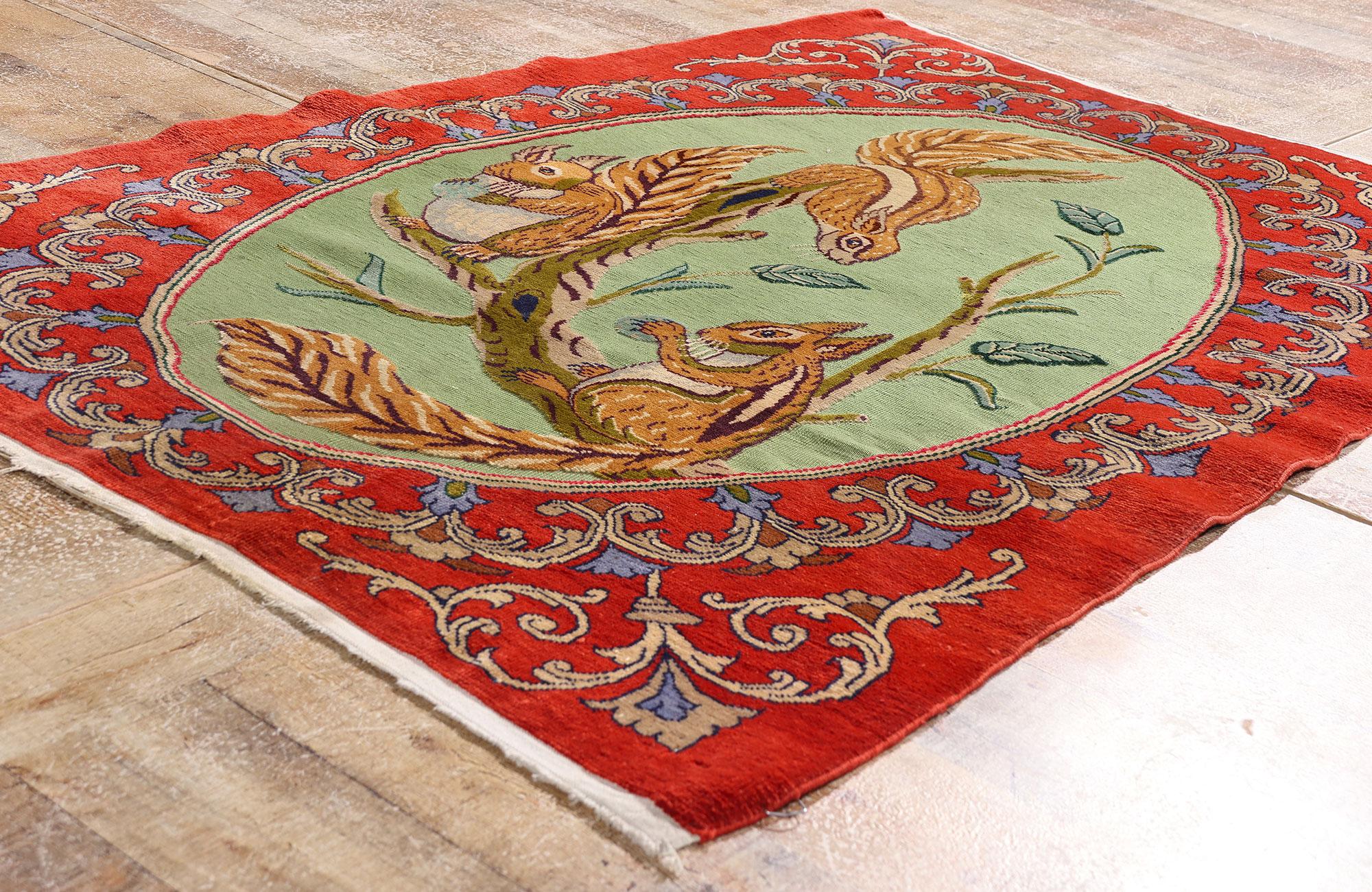 Il Capriccio Verdeggiante: Un capolavoro persiano di Kashan di fantasia aristocratica in vendita 1