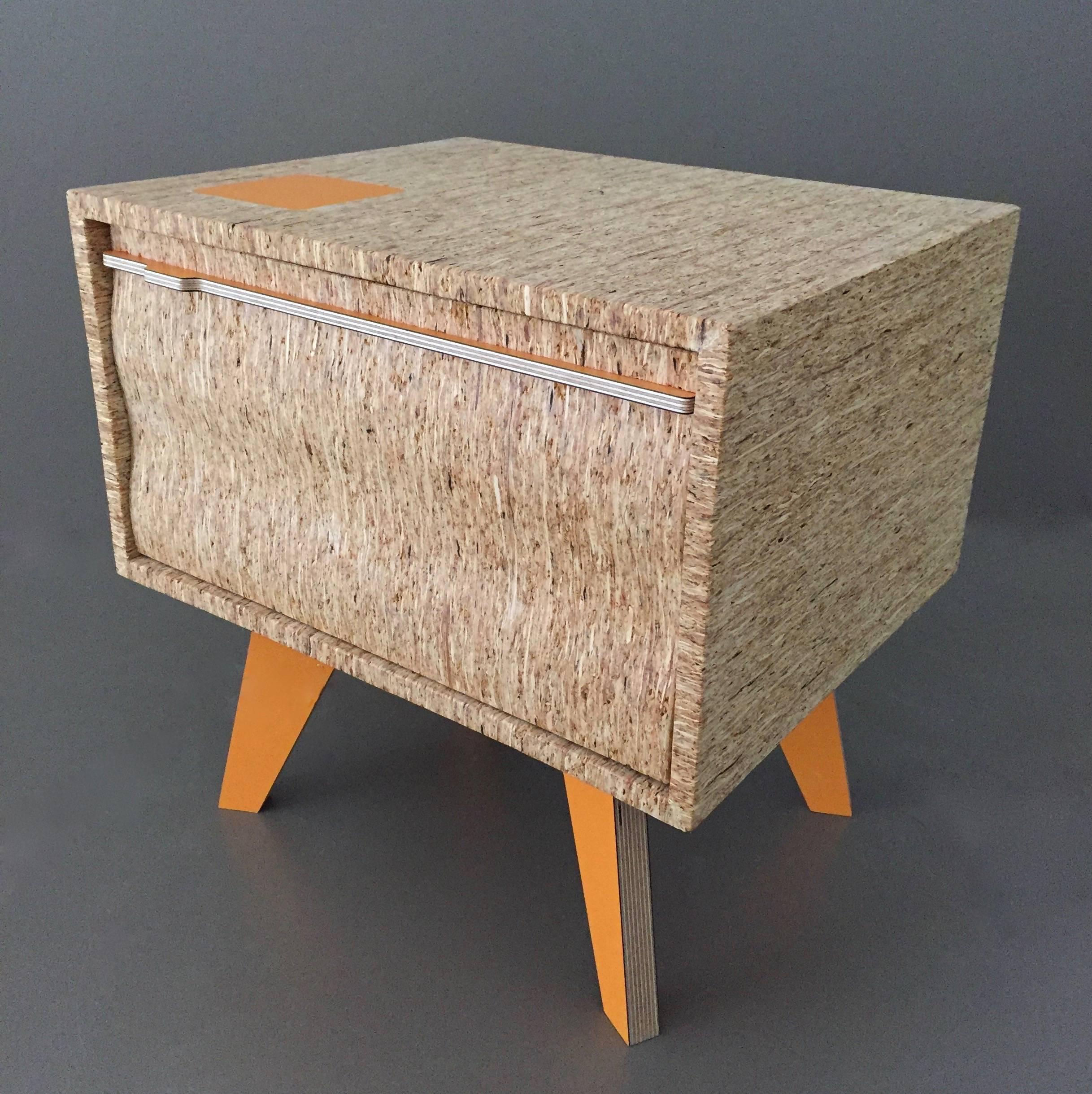 Hand-Crafted Vernon Nightstand, Designed and Handmade in Vienna by Lee Matthews For Sale