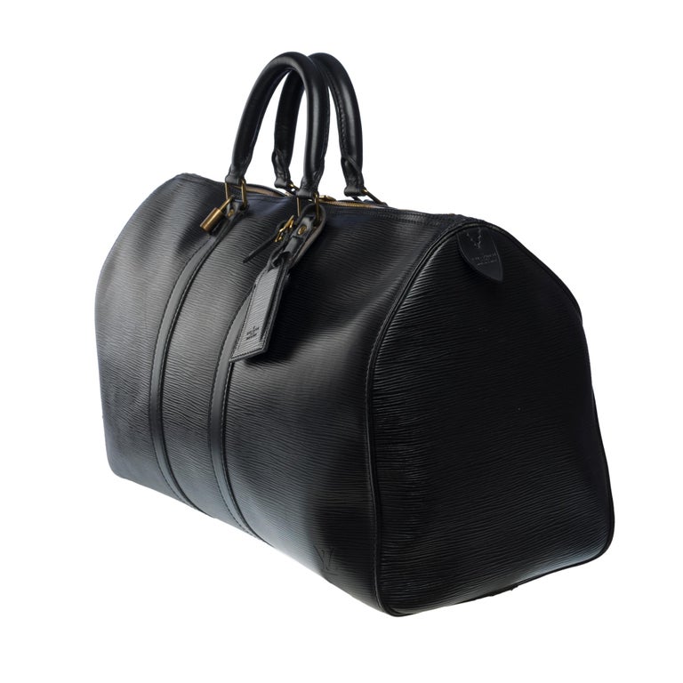 Louis Vuitton Keepall 45 weekndbag black epi leather - Still in fashion