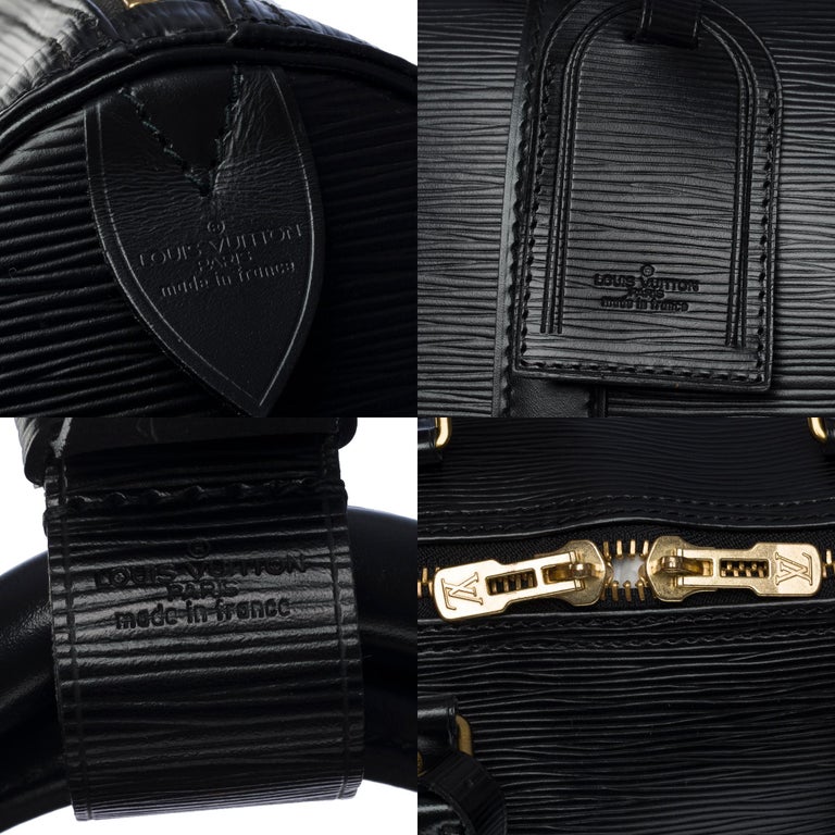 The very Chic Louis Vuitton Keepall 45 Travel bag in black epi leather, GHW  at 1stDibs