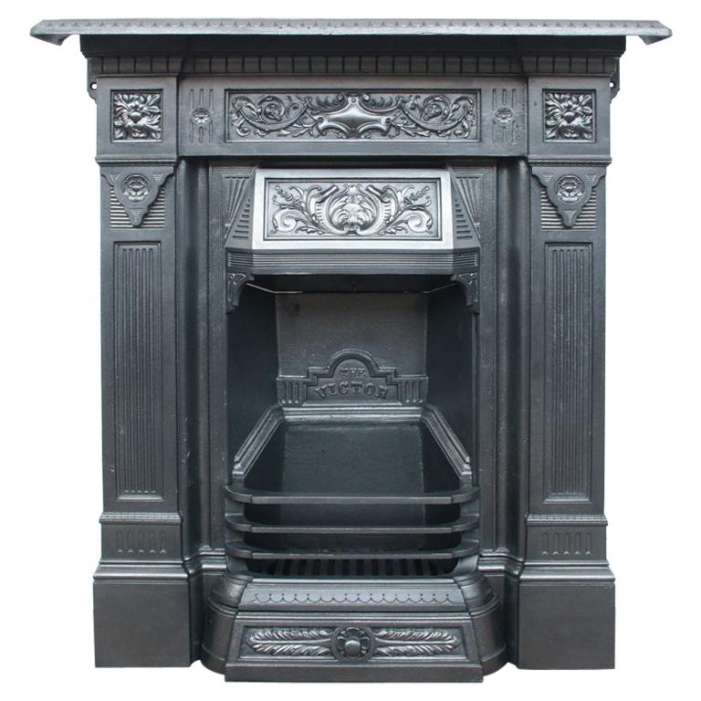 Victor an Antique Victorian Cast Iron Combination Fireplace at 1stDibs