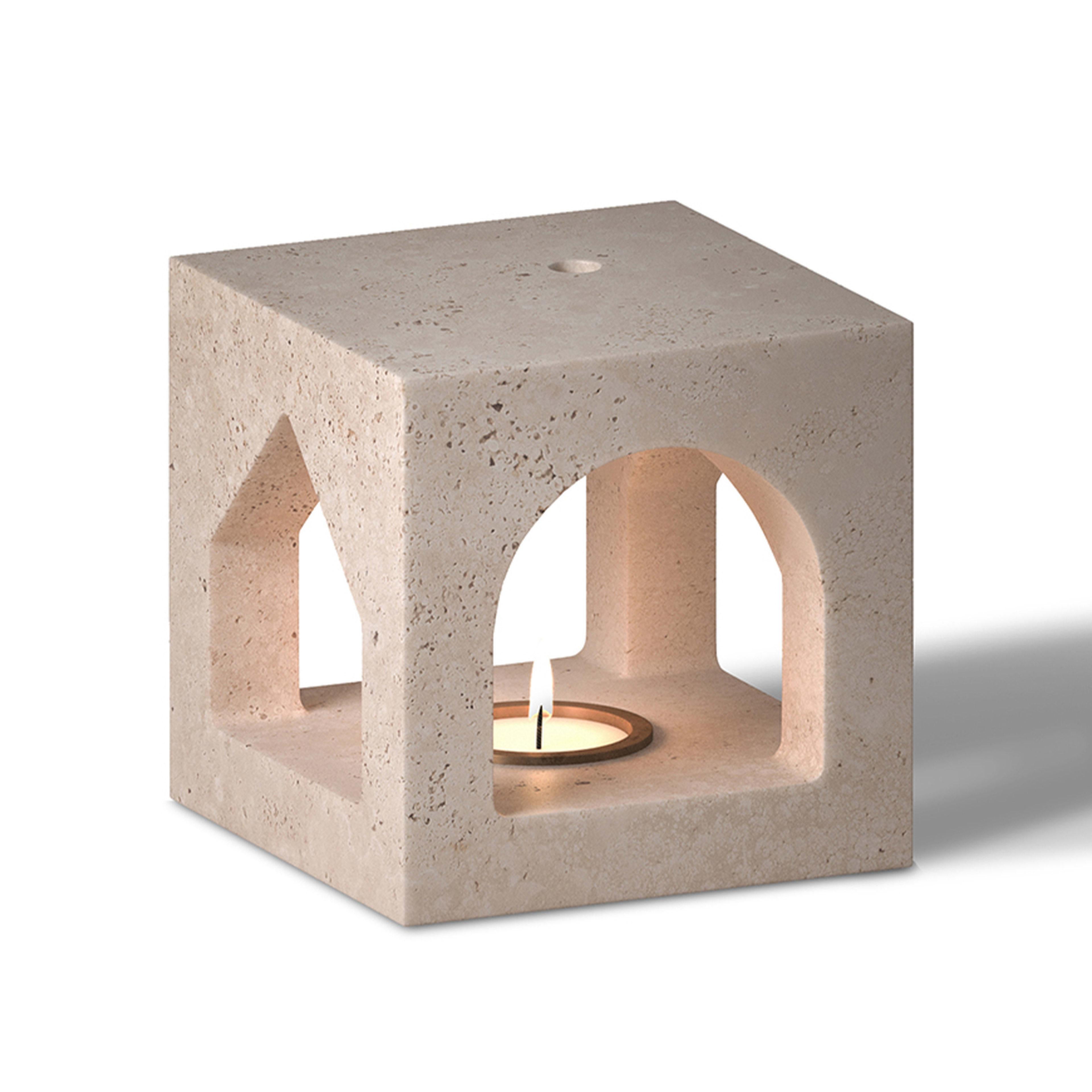 The Village - MA House Travertine Candleholder by Kengo Kuma In New Condition For Sale In Milan, IT