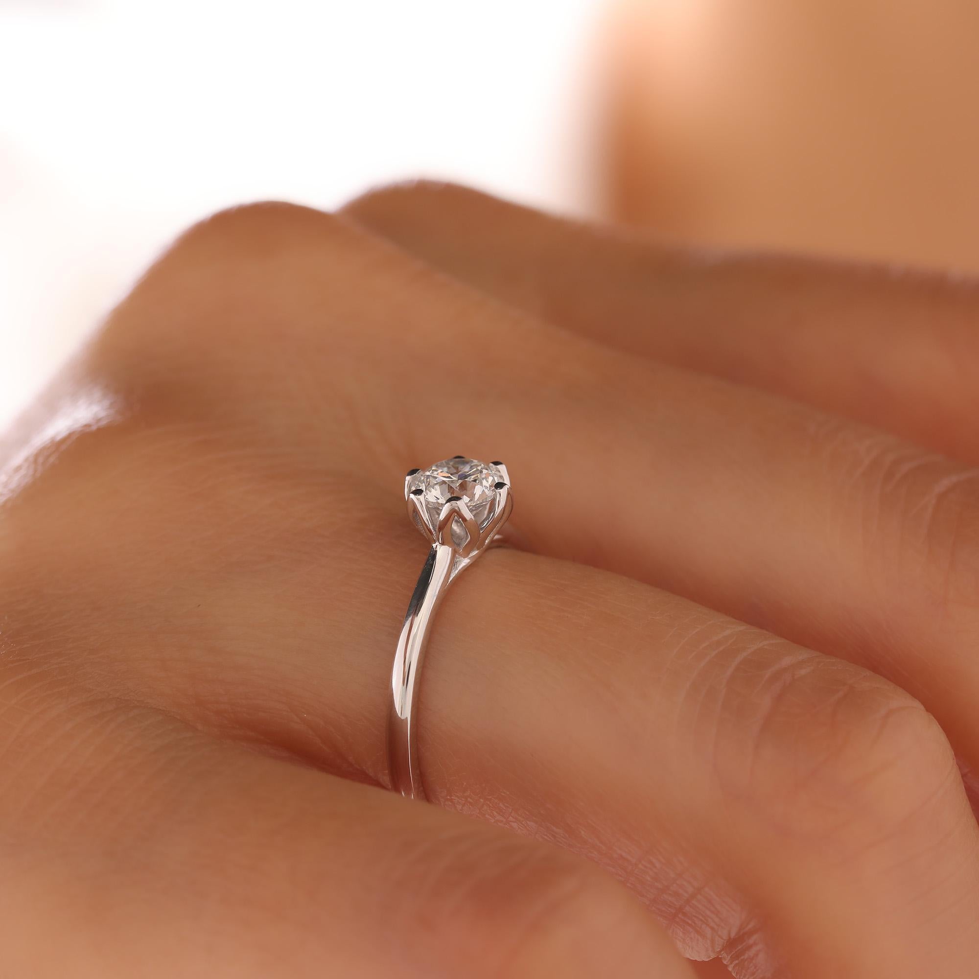 in vendita:  L'anello di fidanzamento Violette con diamante da 0.70 carati 5