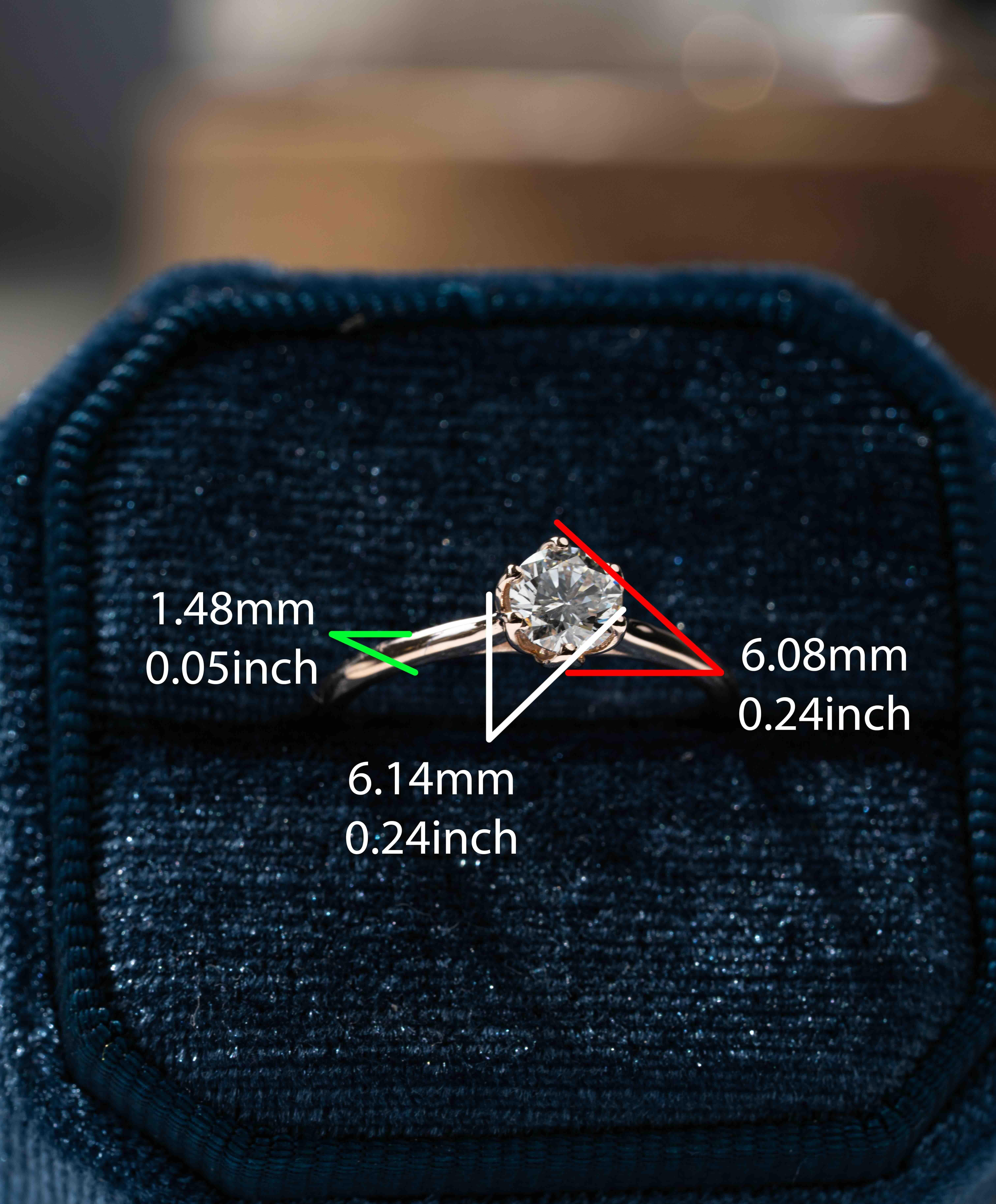 For Sale:  The Violette Diamond Engagement Ring 4