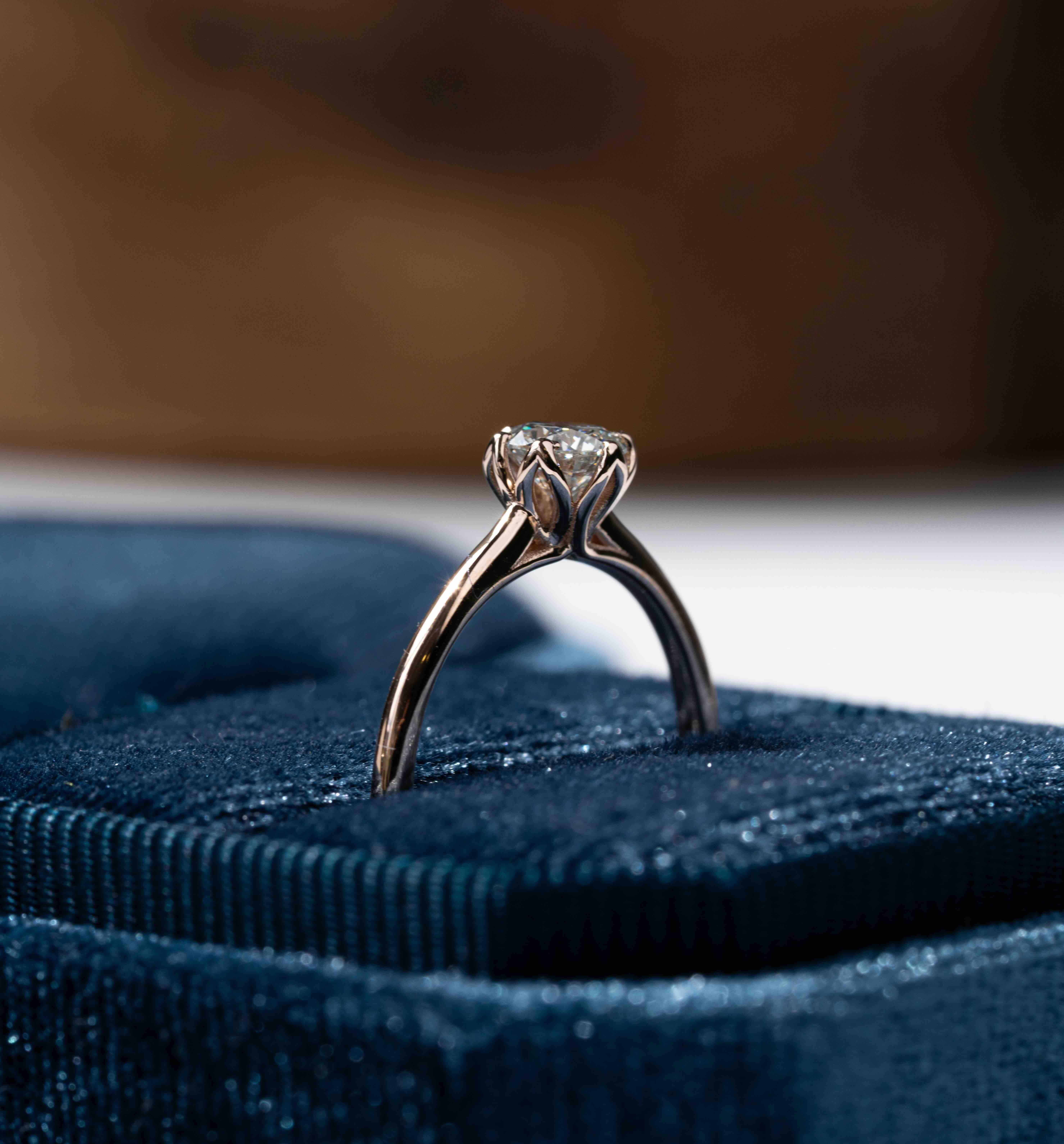 For Sale:  The Violette Diamond Engagement Ring 7