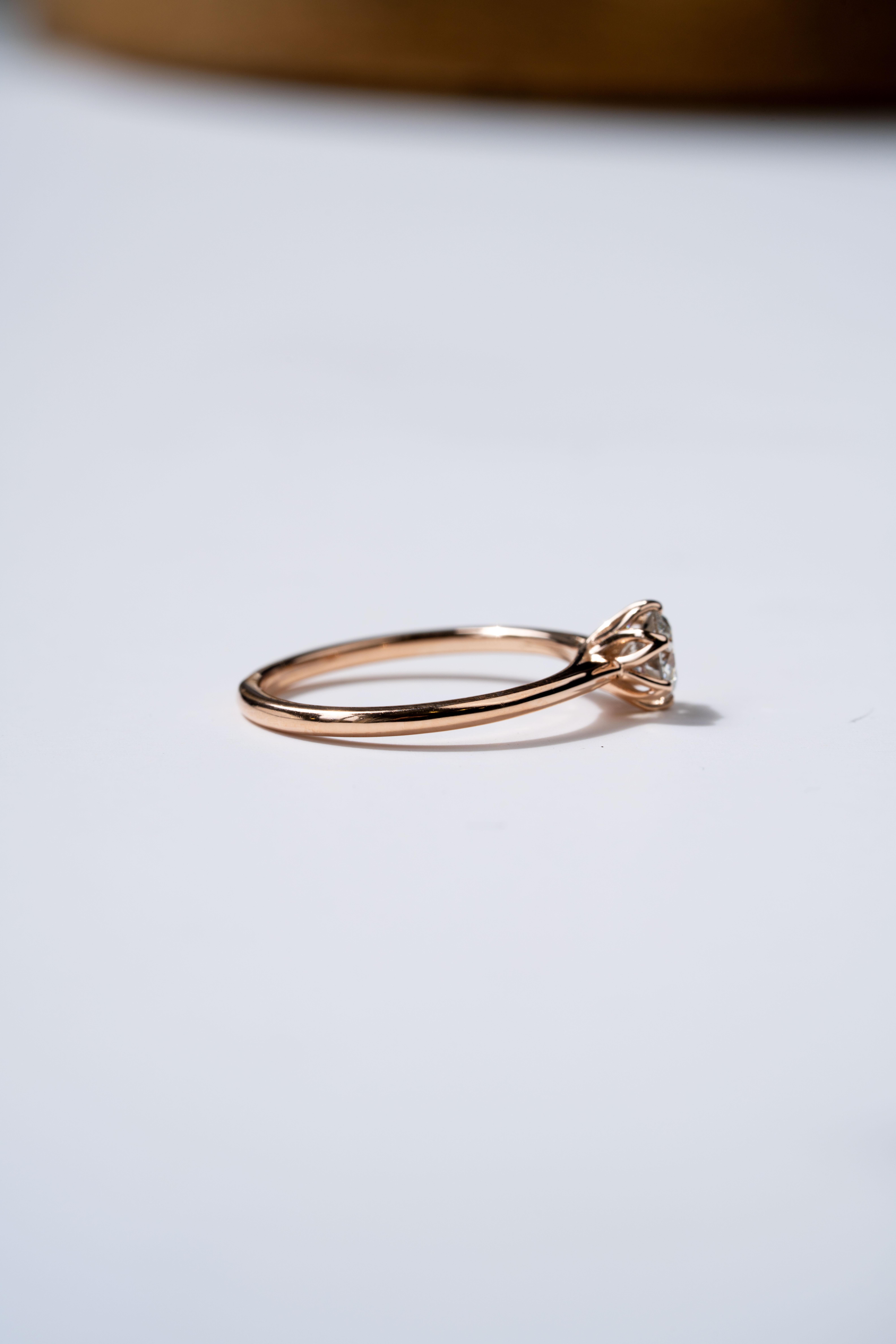 For Sale:  The Violette Diamond Engagement Ring 8