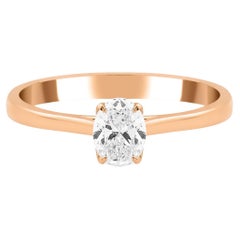 L
anello di fidanzamento Violette Ovale 0,50