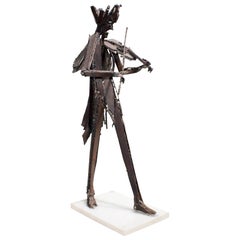 “The Violinist” Sculpture by Antoine Berbery