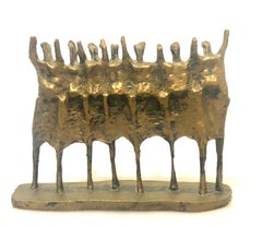 The Vision Brutalist Figural Sculpture by Krishna Reddy