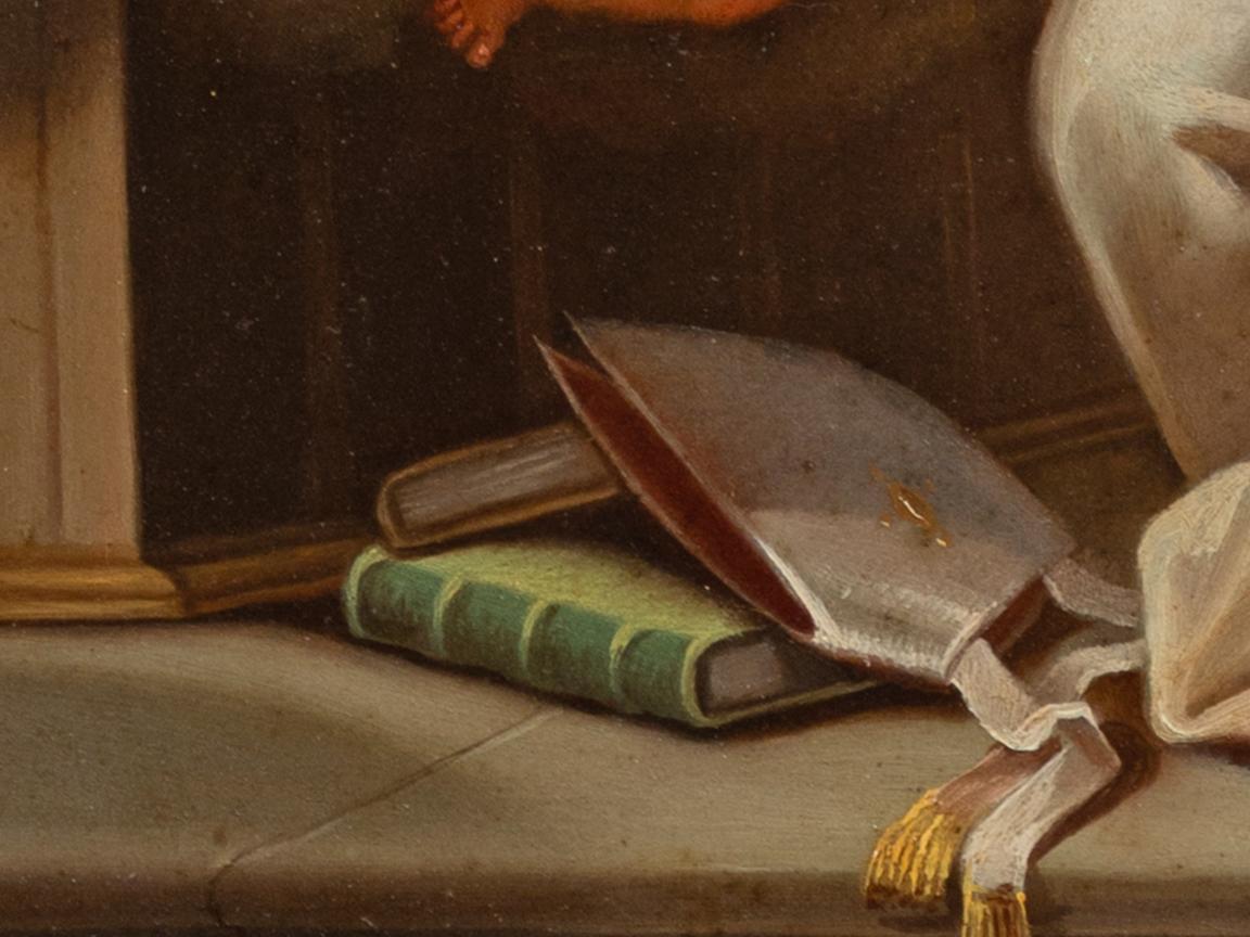 “The Vision of Saint Bernard”, Oil on Copper, Rome, 1723 For Sale 2