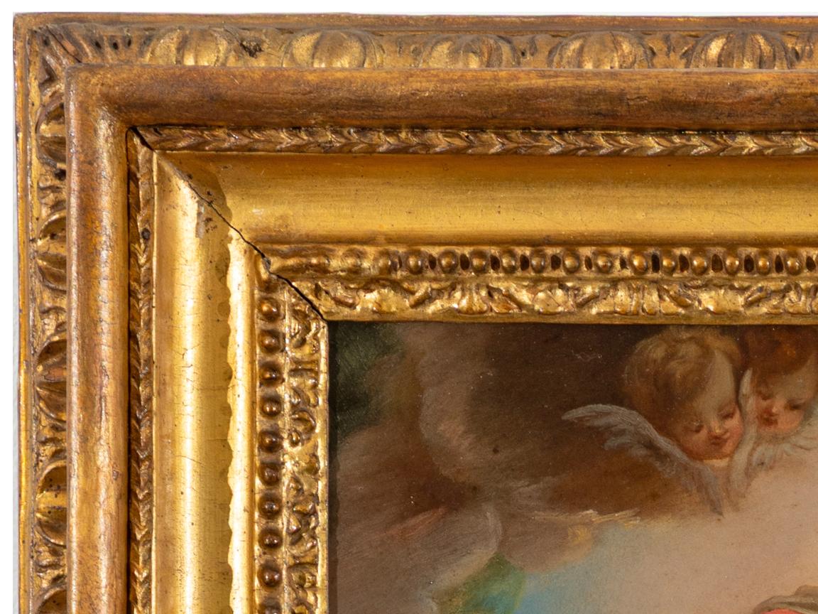 “The Vision of Saint Bernard”, Oil on Copper, Rome, 1723 For Sale 3