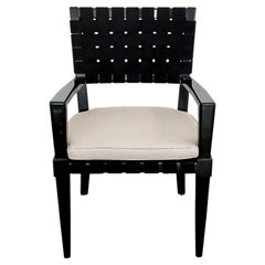 Sillón de comedor VW Web, diseño de Vicente Wolf, arce ebonizado, acabado lacado