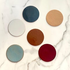 Waifs, Coasters in Wafer-Thin Vitreous Enamels, Limited Production, Set of 6