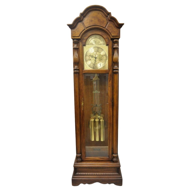 The Walden Ridge Ridgeway Grandfather Clock Oak Tall Case For Sale at