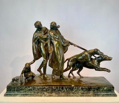 "The walk " by Fernand Gysen. bronze sculpture
