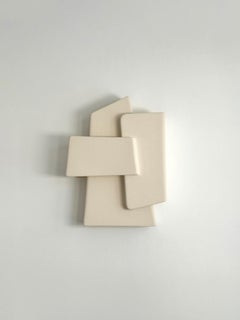 The Wall by Kalou Dubus, Milk White, Chamotte Stoneware, Ceramic Sconses
