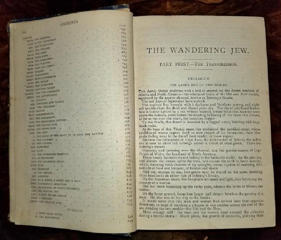 19th Century The Wandering Jew by Eugene Sue Complete Edition with Illustrations For Sale
