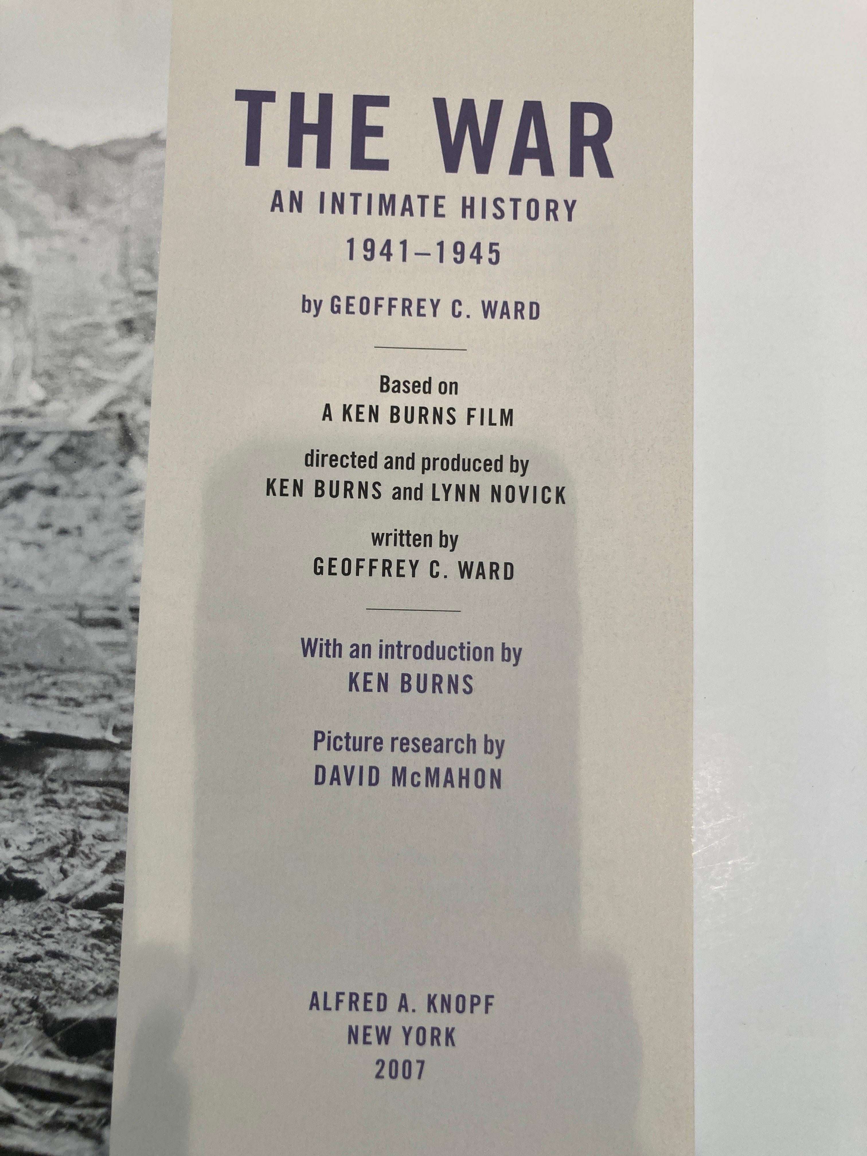 The War: An Intimate History, 1941-1945 Hardcover Book by Ken Burns For Sale 2