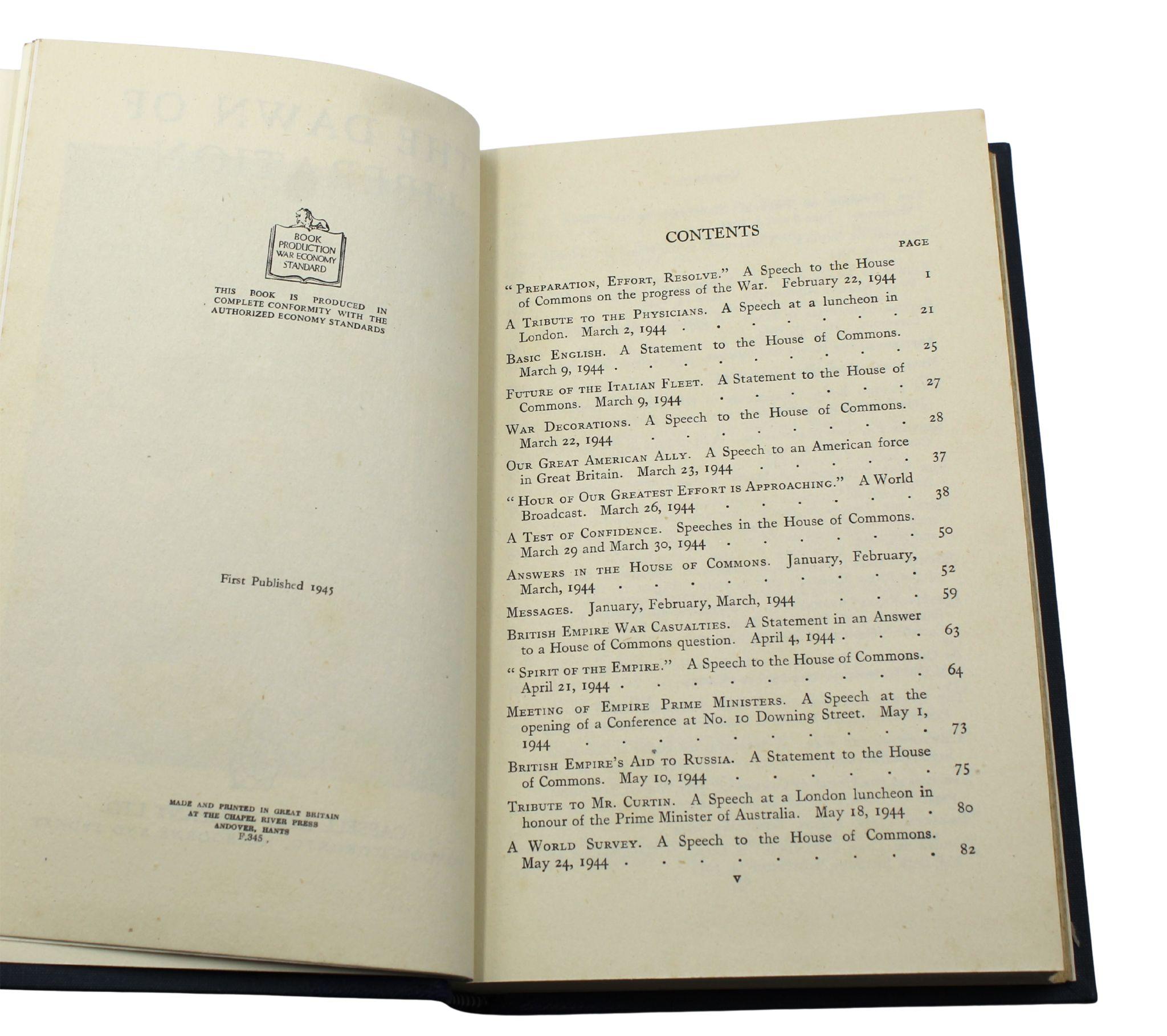 I discorsi di guerra e i discorsi segreti delle sessioni di Winston Churchill, Prima Edizione in vendita 7
