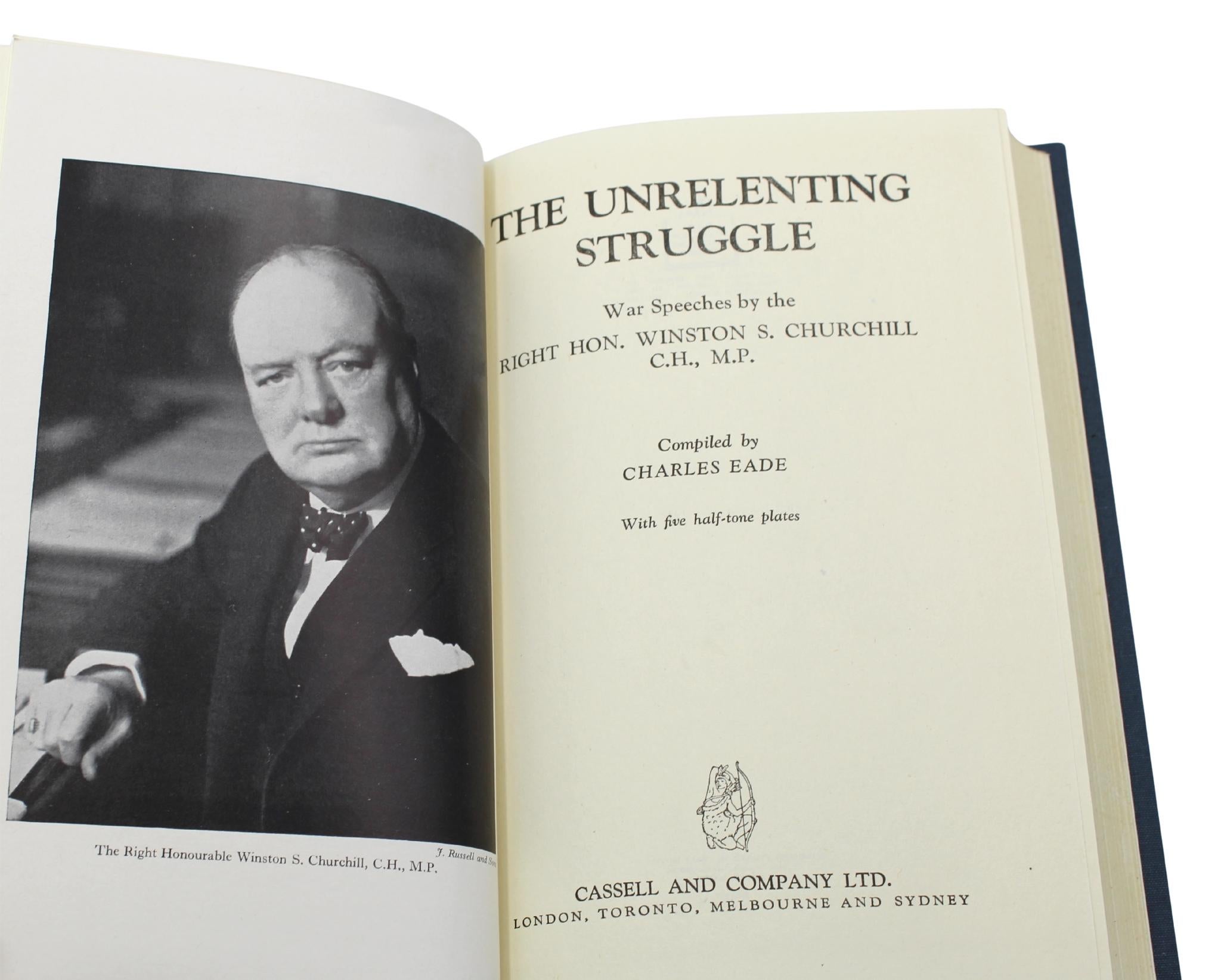 Pelle I discorsi di guerra e i discorsi segreti delle sessioni di Winston Churchill, Prima Edizione in vendita