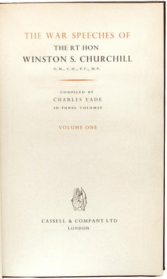 War Speeches of the Hon. Winston S. Churchill - All First Editions, 3 Vols