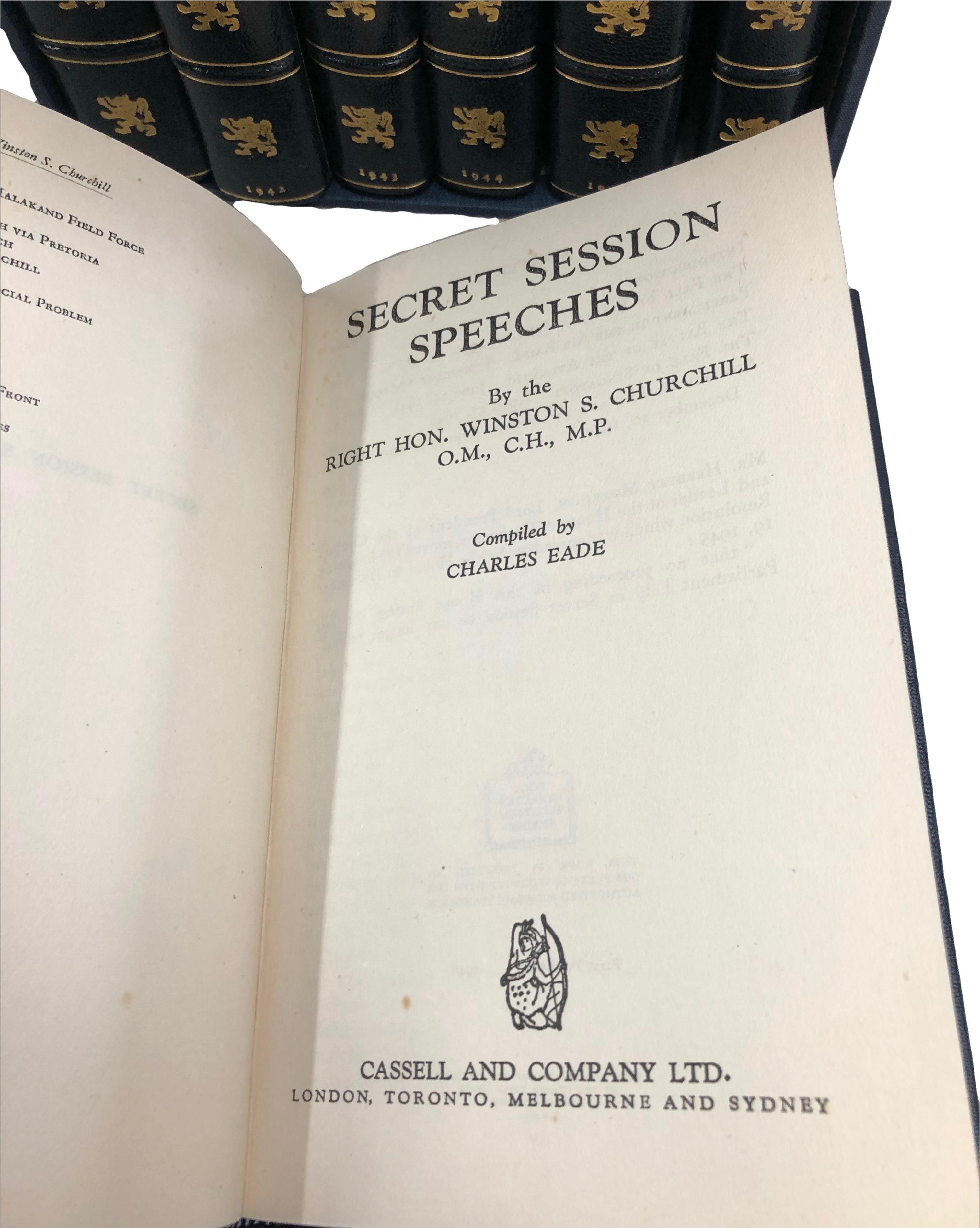 The War Speeches, Secret Session Speeches by W. Churchill, First Ed., Signed 5
