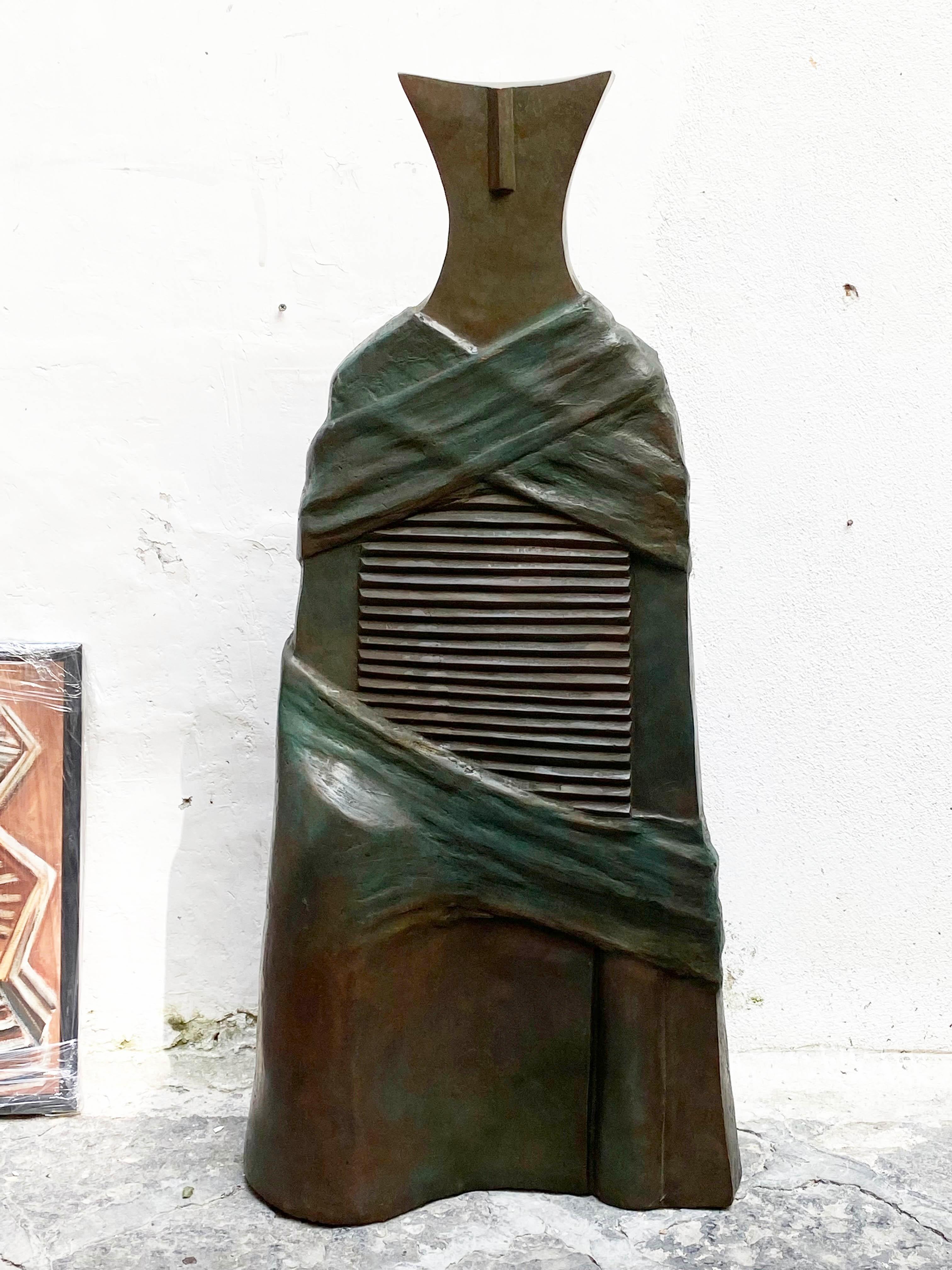 Bronzo 'Il guerriero', scultura in bronzo, Italia 1970 in vendita