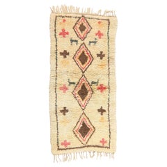 The Watchful Lozenge: A Vintage Azilal Moroccan Masterpiece of Sacred Blessings
