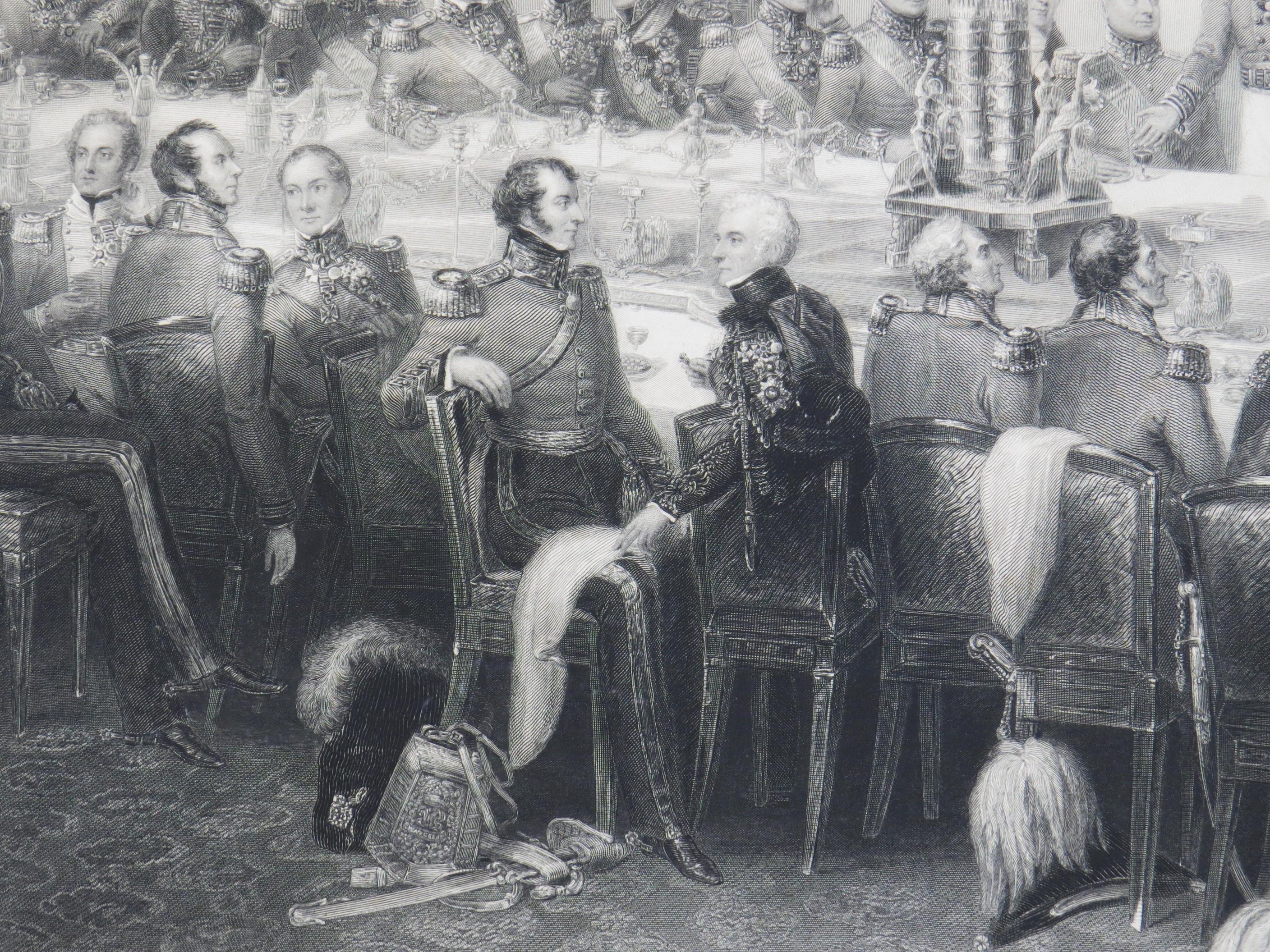 Anglais Le banquet de Waterloo à Apsley House en vente