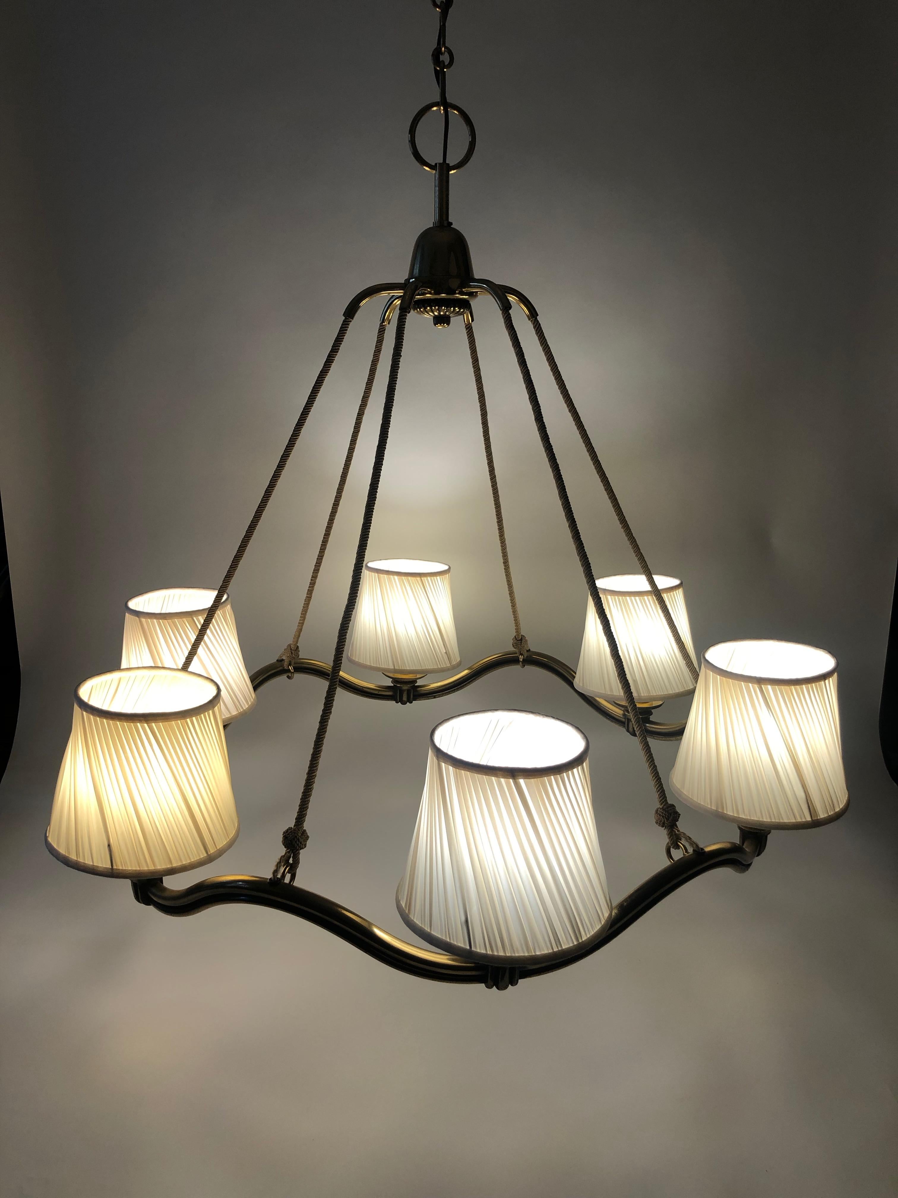 Wave Lamp from Early Modernist Designer, Hugo Gorge, Austria 4
