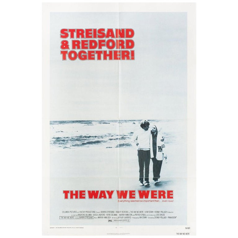 The Way We Were 1973 U.S. One Sheet Film Poster