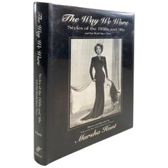 Vintage "The Way We Wore Styles of the 1930s and '40s" Book by Marsha Hunt