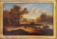 “The Waymarker” — Scuola inglese, metà del XIX secolo, olio su tela