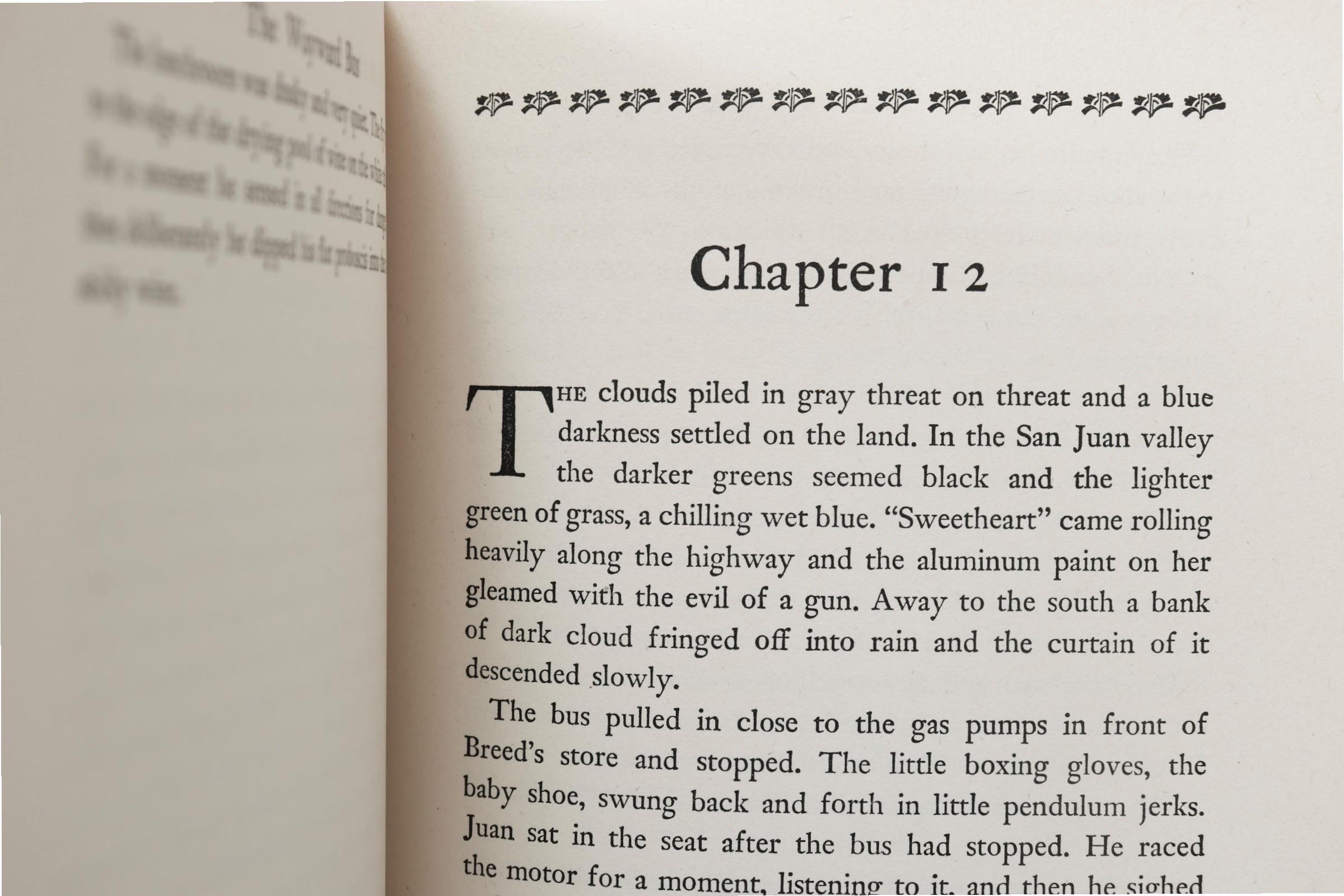 Milieu du XXe siècle The Wayward Bus de John Steinbeck, première édition en vente