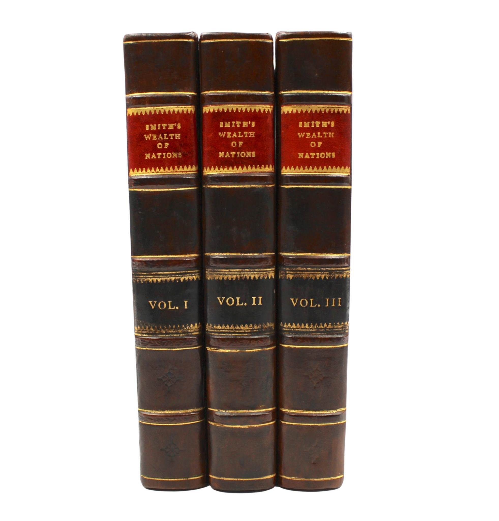 Smith LL.D F.R.S., Adam. Eine Untersuchung über die Nature und die Ursachen des Wohlstands der Nationen. Eine neue Ausgabe, der ein Bericht über das Leben des Autors und eine Ansicht seiner Lehre im Vergleich mit der der französischen Ökonomen
