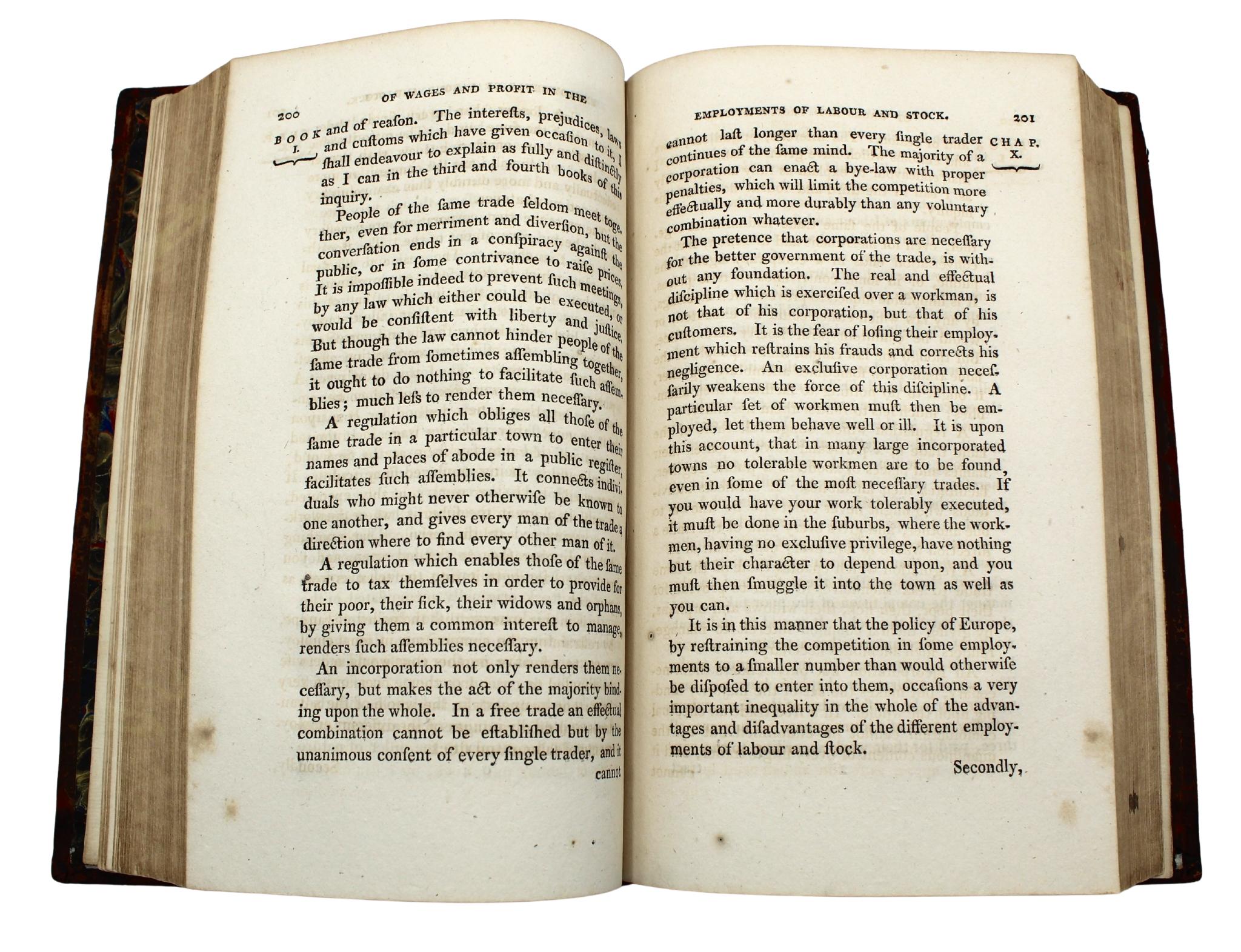 Der Reichtum der Nationen, Eine neue Ausgabe, von Adam Smith, Drei Bände, 1812 im Angebot 1