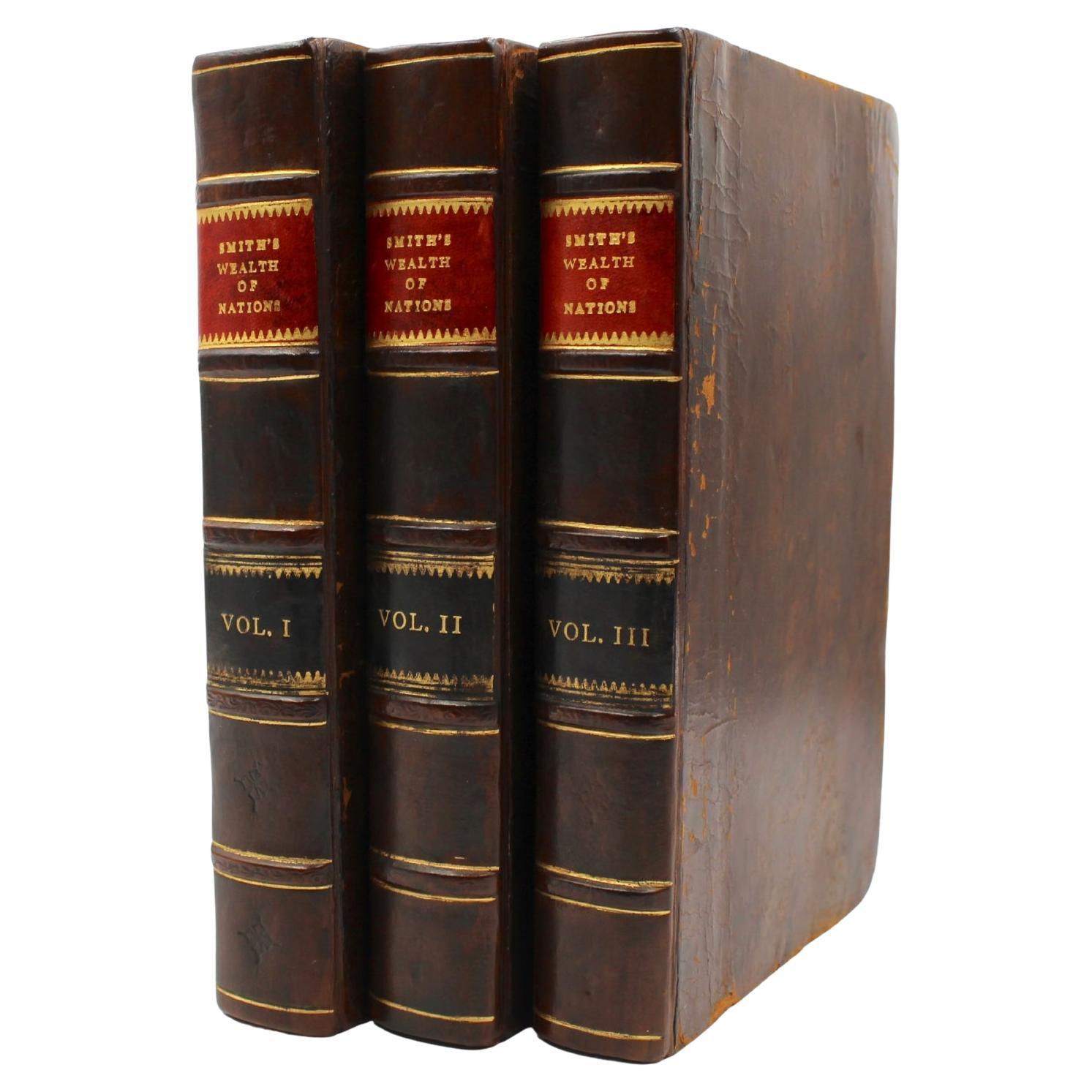The Wealth of Nations, A New Edition, by Adam Smith, Three Volume Set, 1812