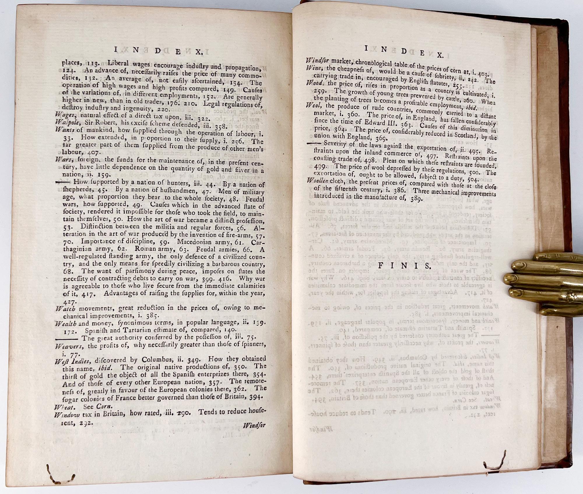 The Wealth of Nations d'Adam Smith, première édition 1786 en vente 5