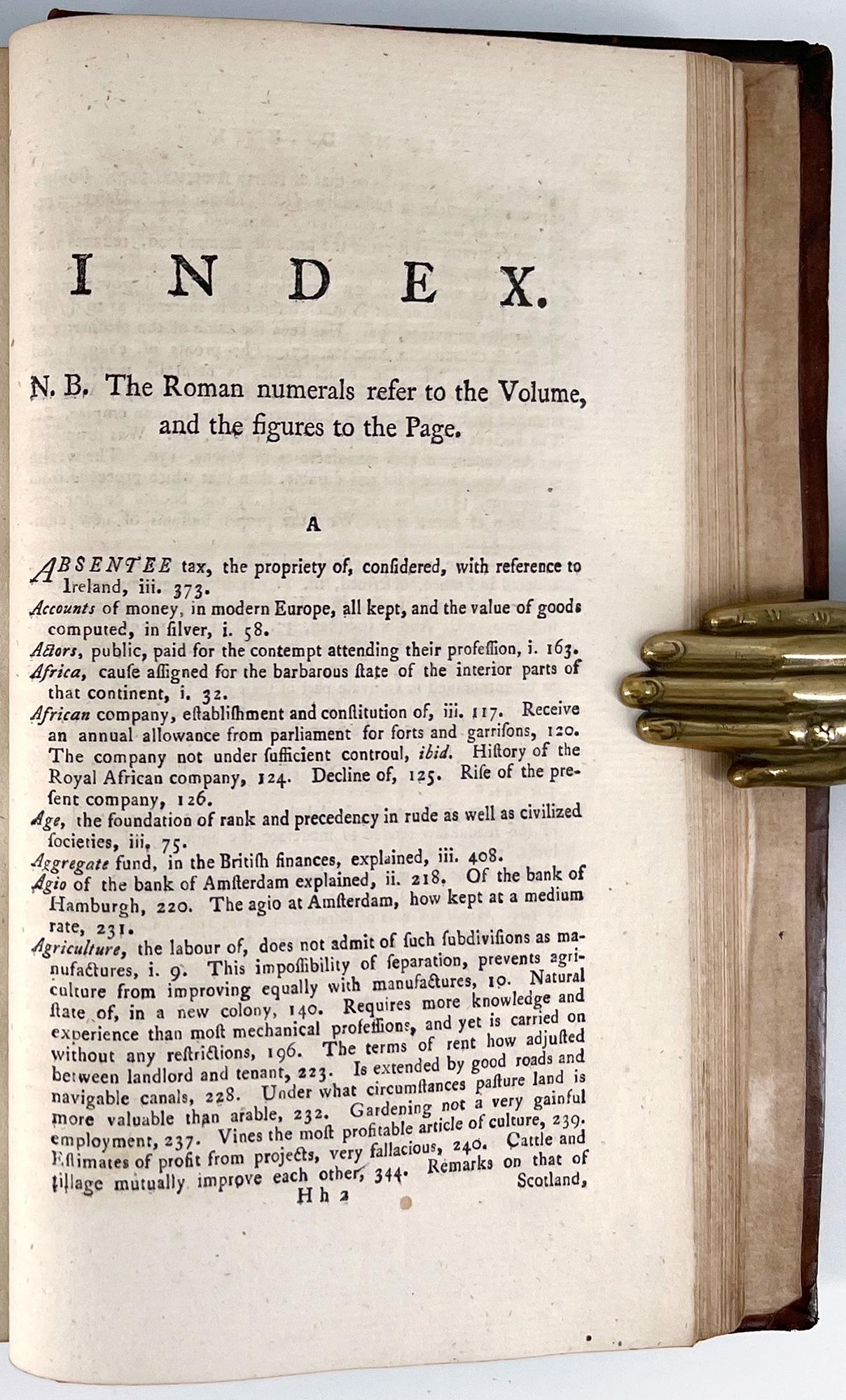 The Wealth of Nations d'Adam Smith, première édition 1786 en vente 8