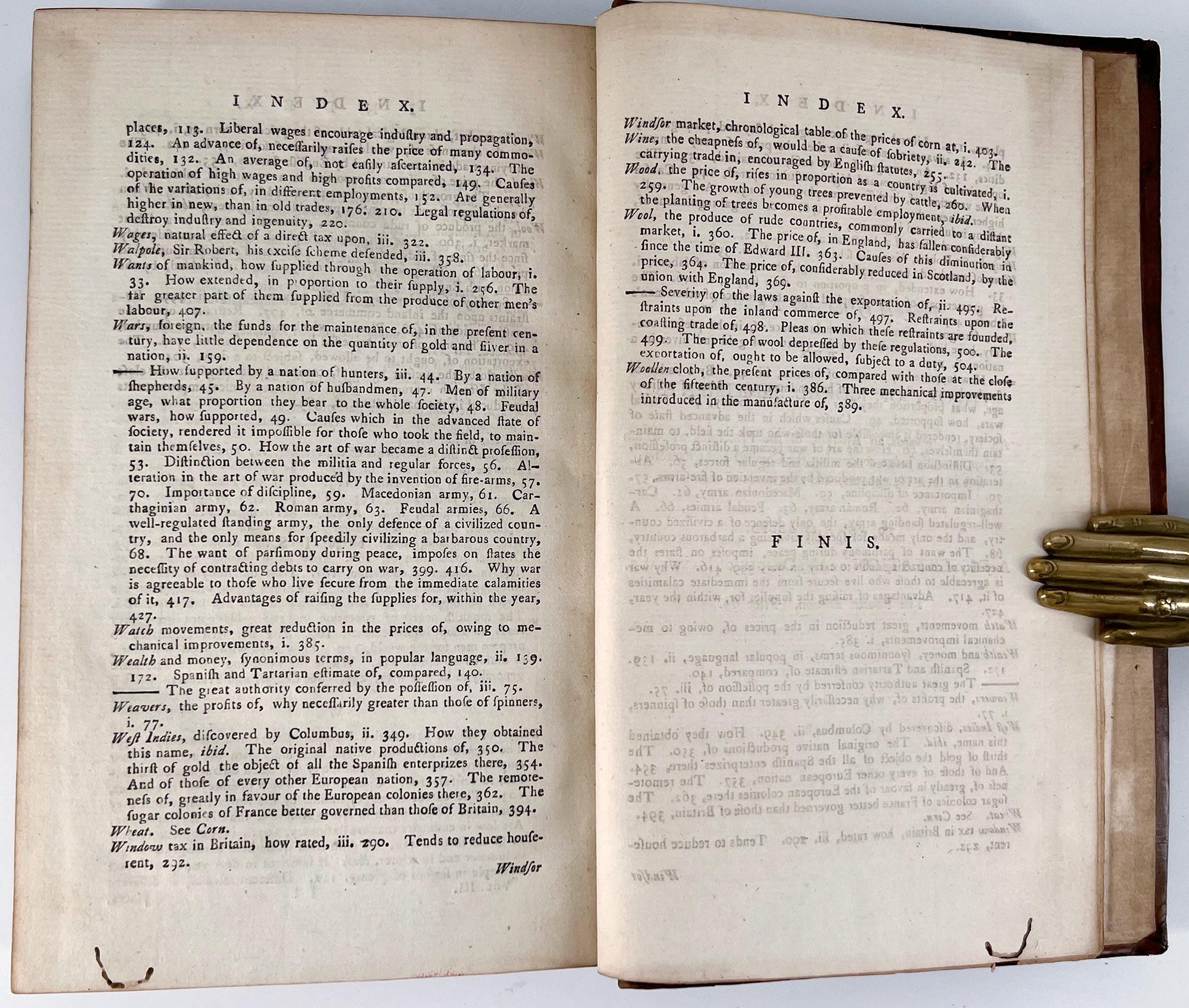 The Wealth of Nations d'Adam Smith, première édition 1786 en vente 1