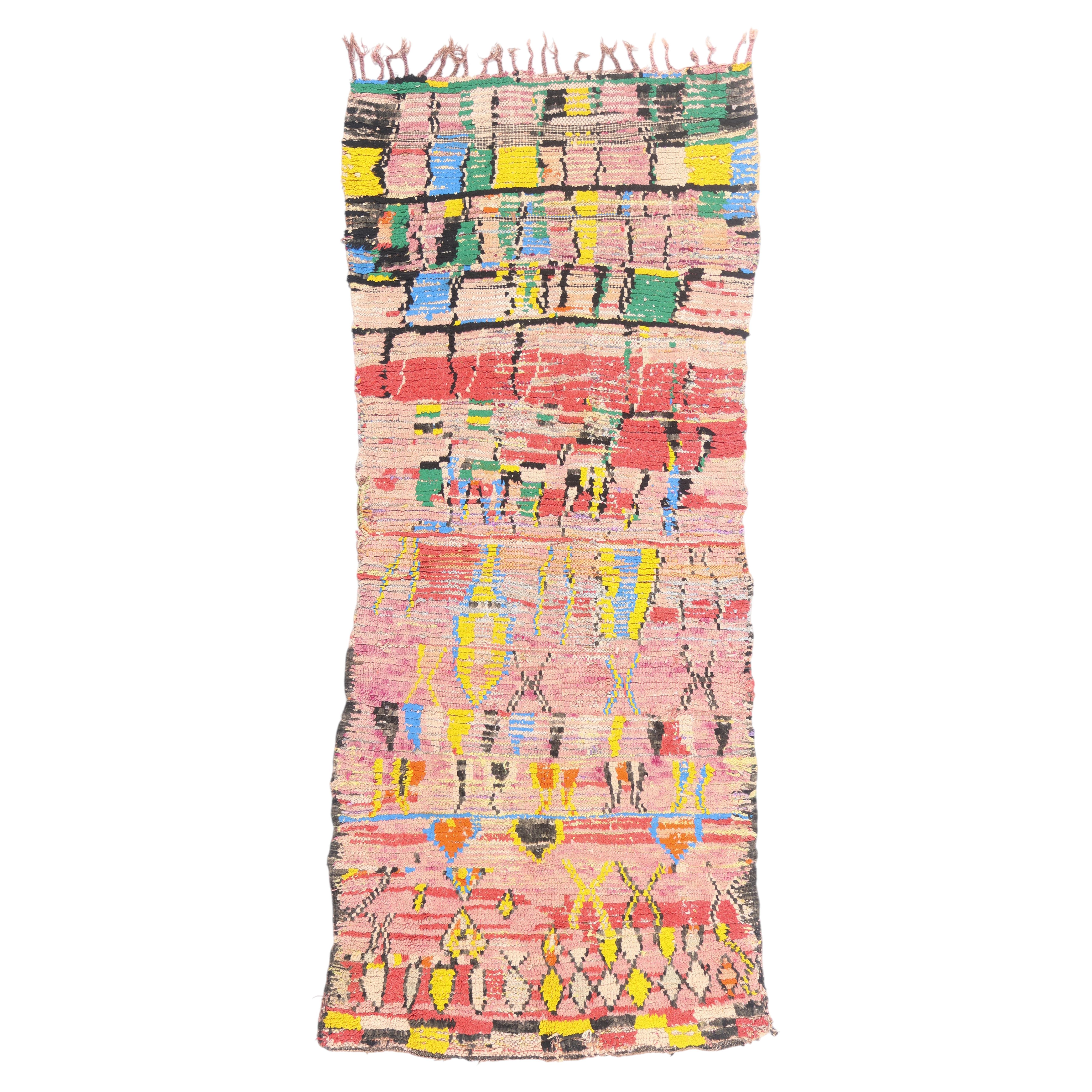 The Weaver's Blessing: A Vintage Boujad Moroccan Masterpiece of Boho Elegance