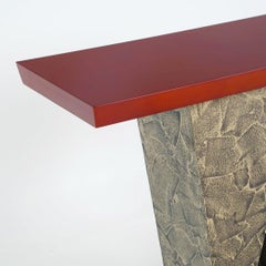 The Wedge, a Contemporary Bronze Console Table by Davidson London