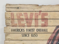 Levi's Overalls "The West's Most Famous Brand" Original 1940's Advertising, Huge