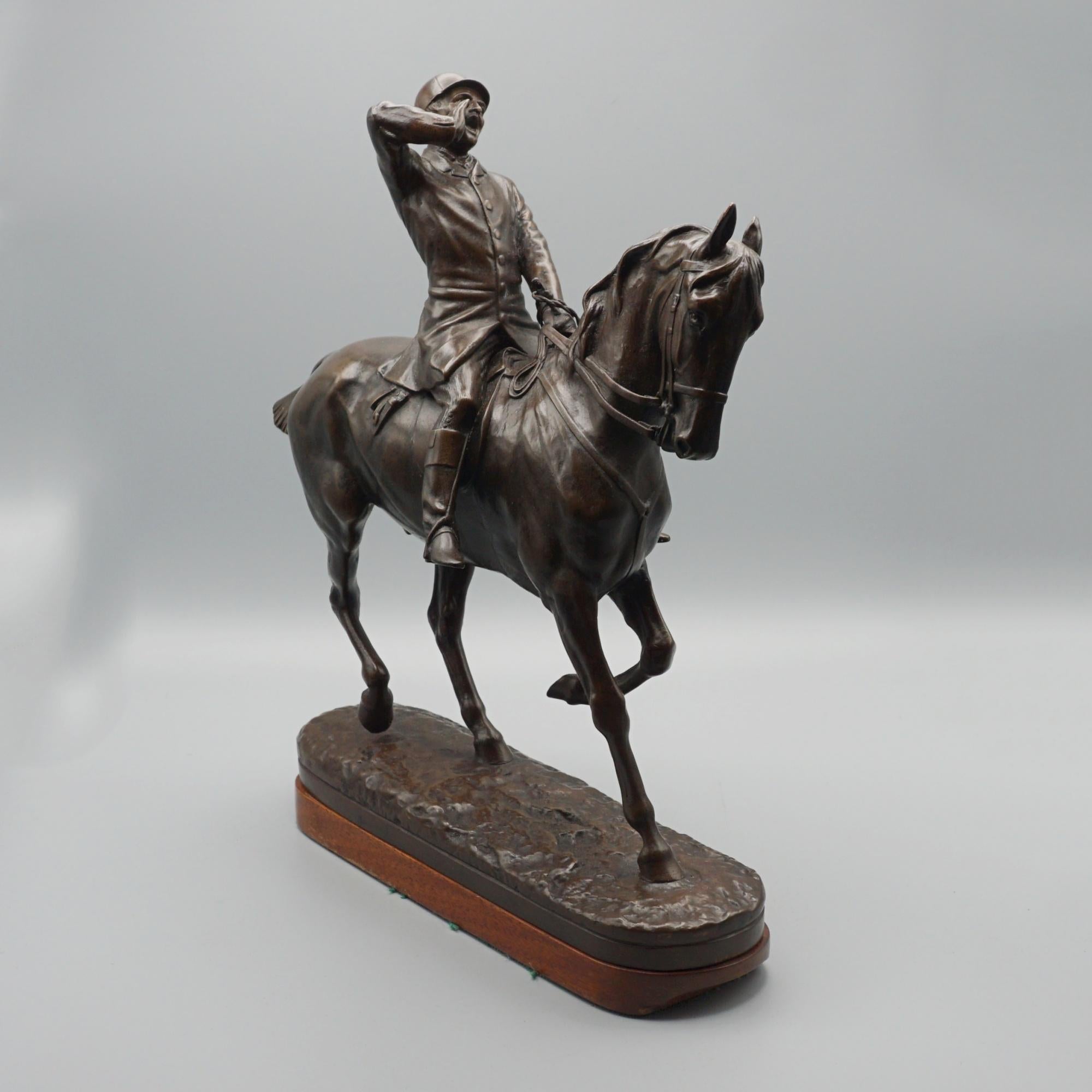 'The Whip' Excellent Patinated Bronze Sculpture by John Willis Good In Good Condition For Sale In Forest Row, East Sussex