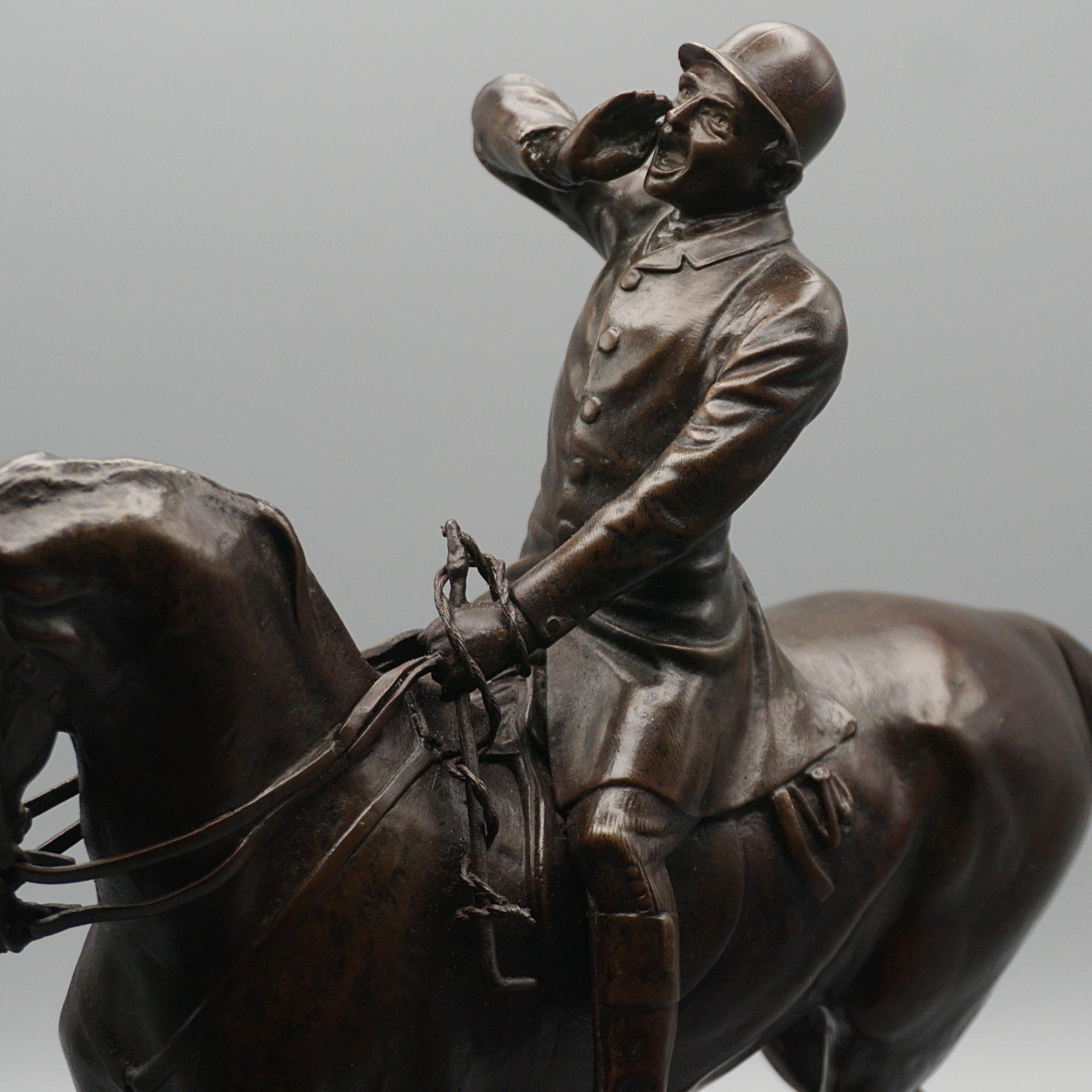 Late 19th Century 'The Whip' Excellent Patinated Bronze Sculpture by John Willis Good For Sale