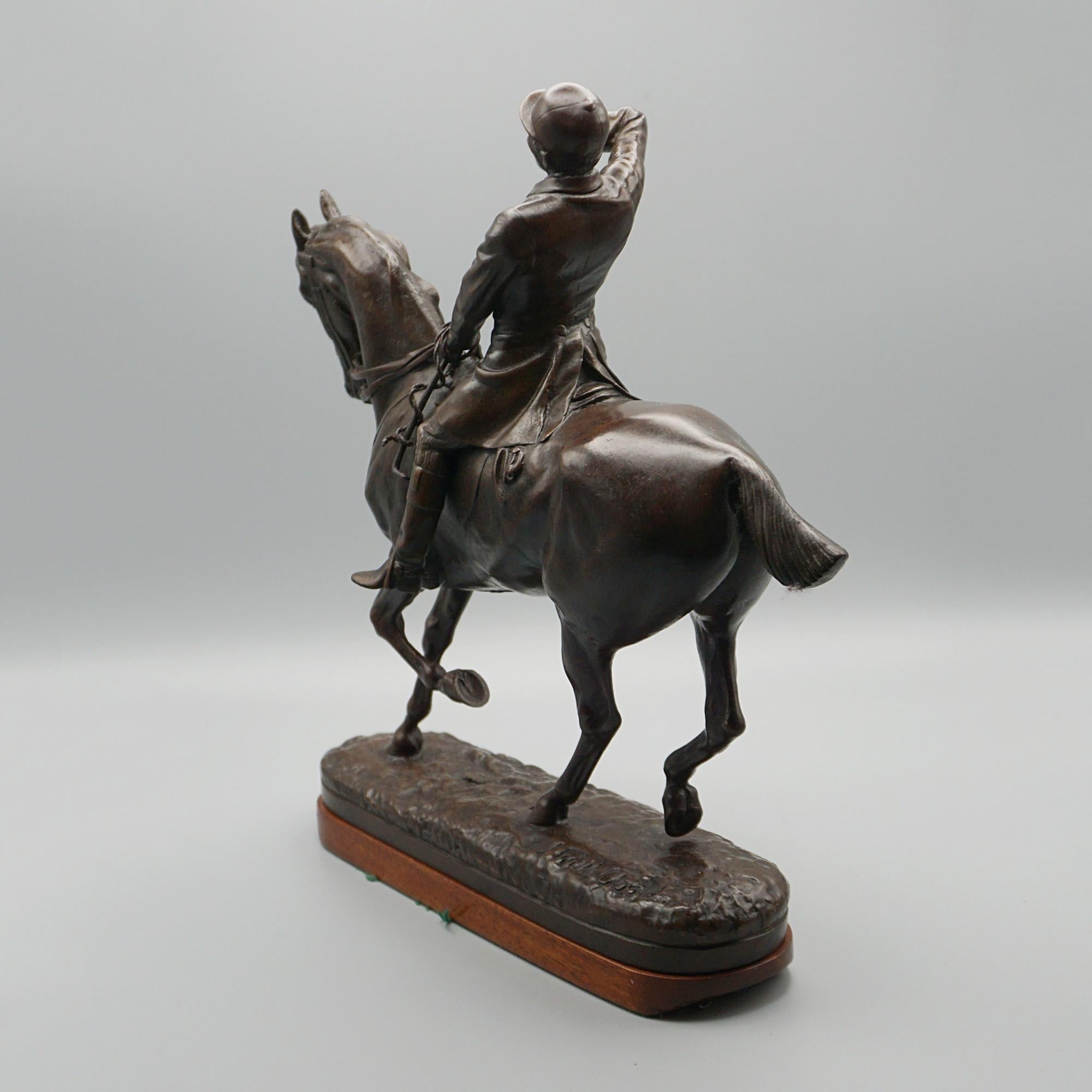 'The Whip' Excellent Patinated Bronze Sculpture by John Willis Good For Sale 2