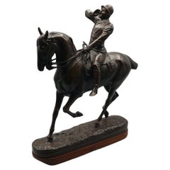 'The Whip' Excellent Patinated Bronze Sculpture by John Willis Good