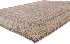 The Whispered Boteh: A Signed Antique Persian Kashan Masterpiece of Elegance